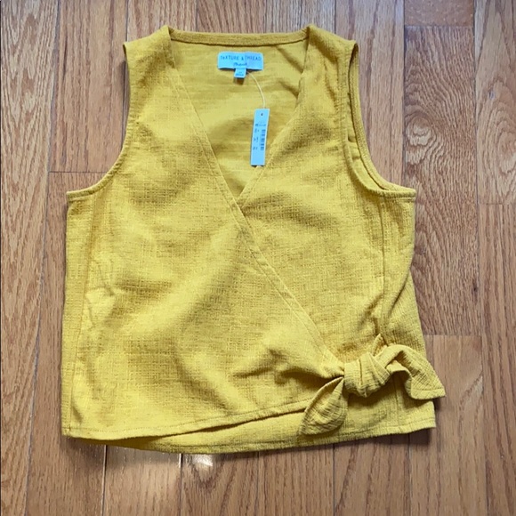Madewell texture & thread wrap tie tank top - Picture 4 of 6